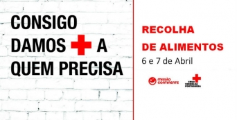 Cruz Vermelha volta a promover recolha de alimentos, dias 6 e 7 de Abril, nas lojas Continente